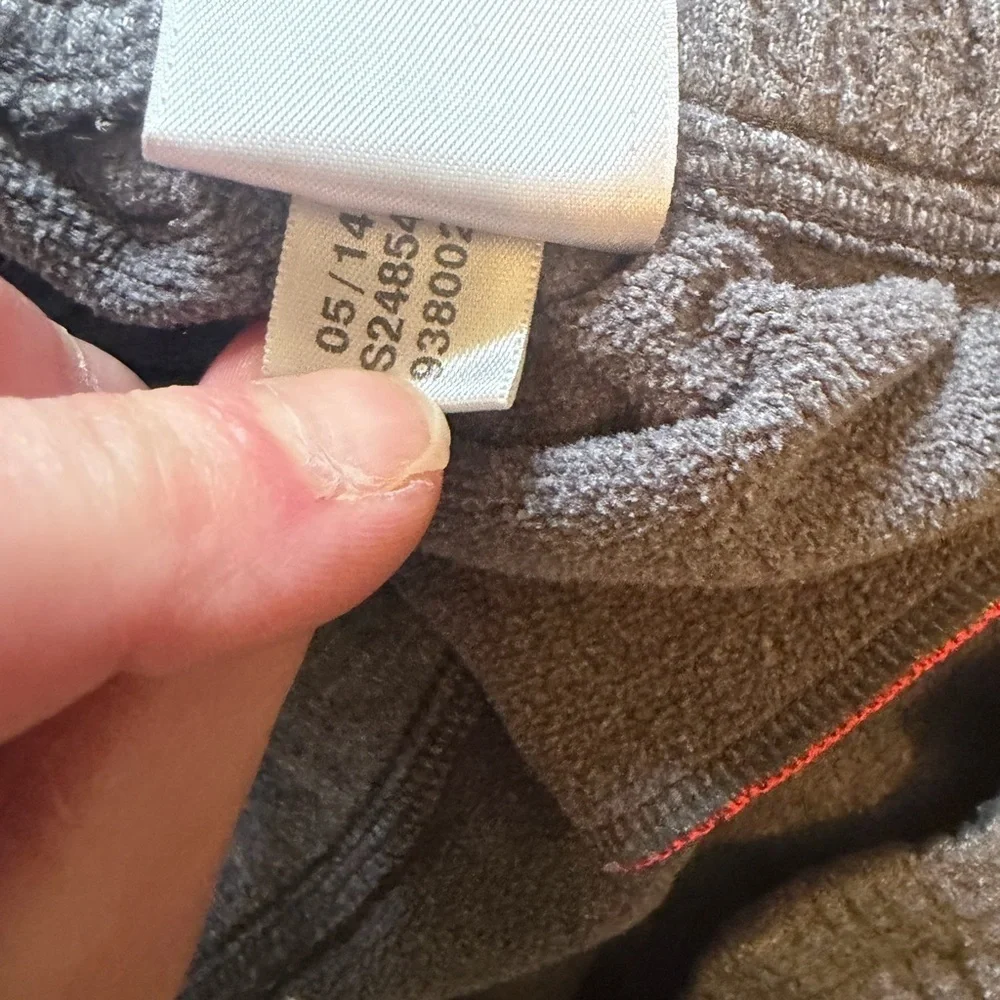 VTG Y2K Adidas Track Pants Grey Orange Stripe Size Large.